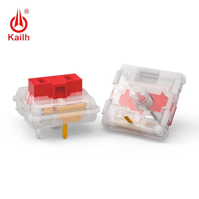 Kailh Choc Red Crystal Switch low profile Switch Chocolate Mechanical Keyboard Switch RGB SMD Red stem linear hand feeling Qme