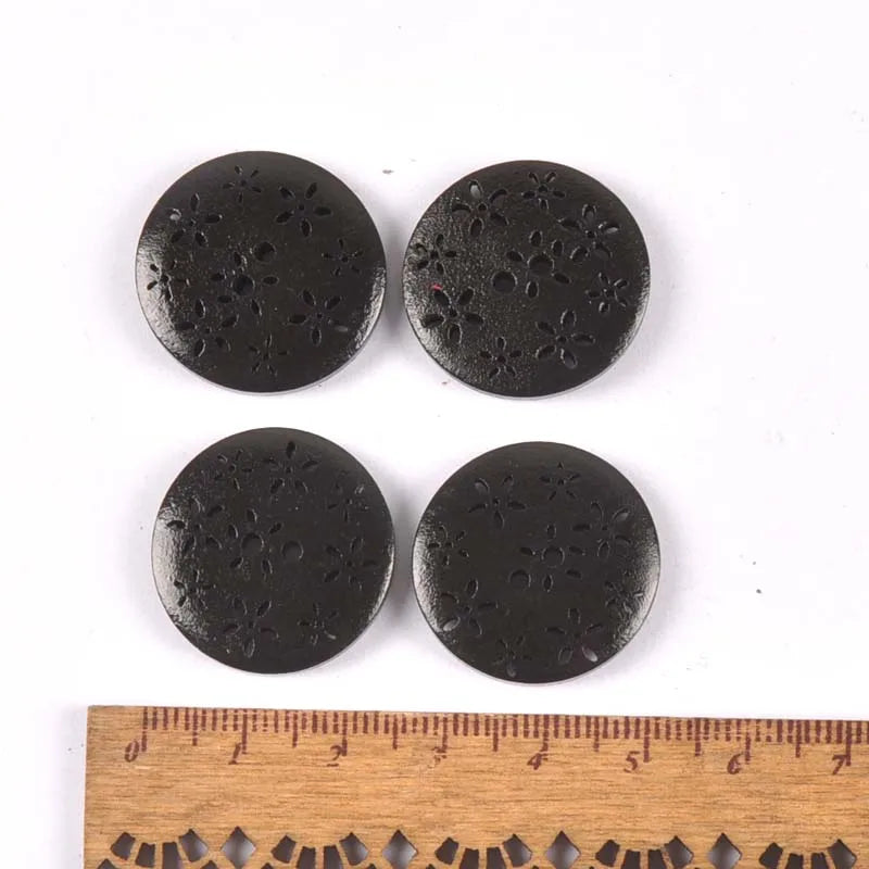20pcs Mix Retro Color Wood Buttons Sewing Apparel Accessories Wooden Ornament for DIY Scrapbooking Craft Button Decoration m2212 Qme