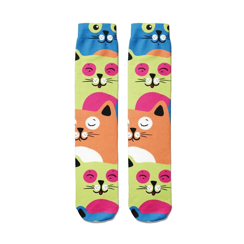 Fashion Cartoon Women's Breathable Socks Kawaii Bear Cute Animal Qme style2 China Mainland