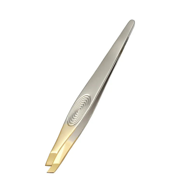 Eyebrow Tweezer Stainless Steel Beauty Clip Slant Tip Flat Tip Eyebrow Tweezer Clip for Eyebrow Trimming Face Hair Removal Tools Qme 3
