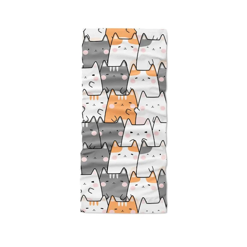 Cartoon Bandana Scarf 3D Print Magic Outdoor Riding Mouth Nose Qme style9 One Size China Mainland