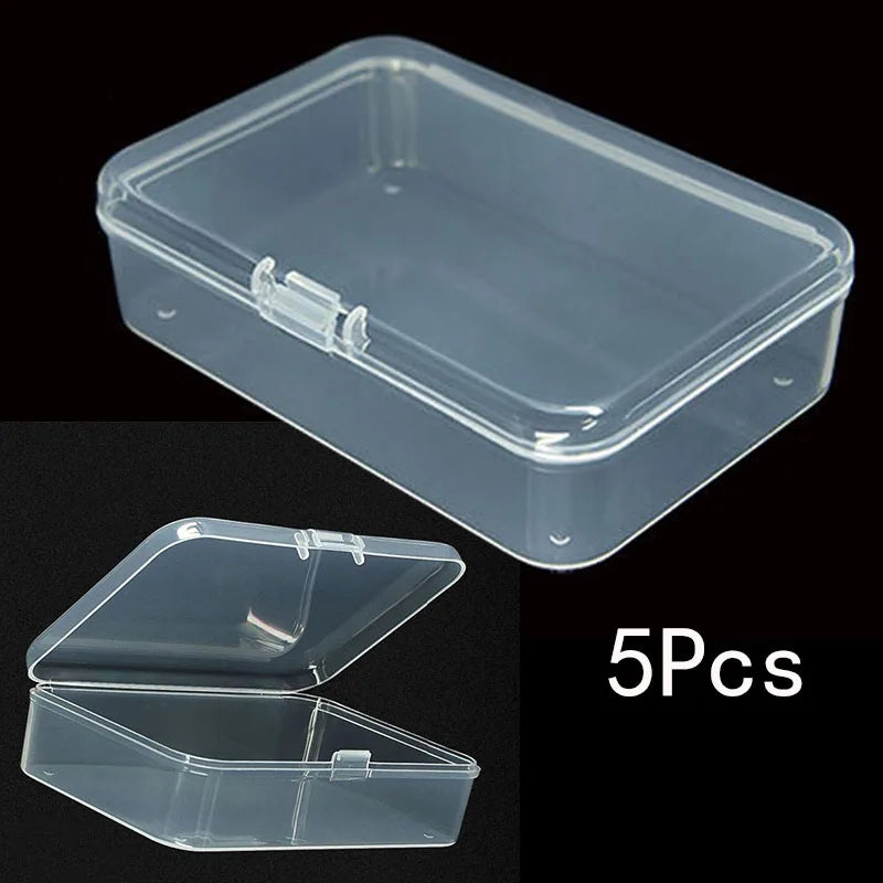 Transparent Plastic Box Jewelry Packaging Component Receiving ID Card Qme