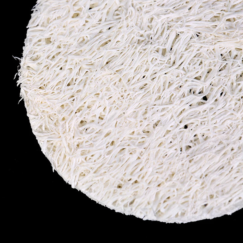 Natural Loofah Luffa Facial Complexion Skin Disc Disk Pads Exfoliator Qme