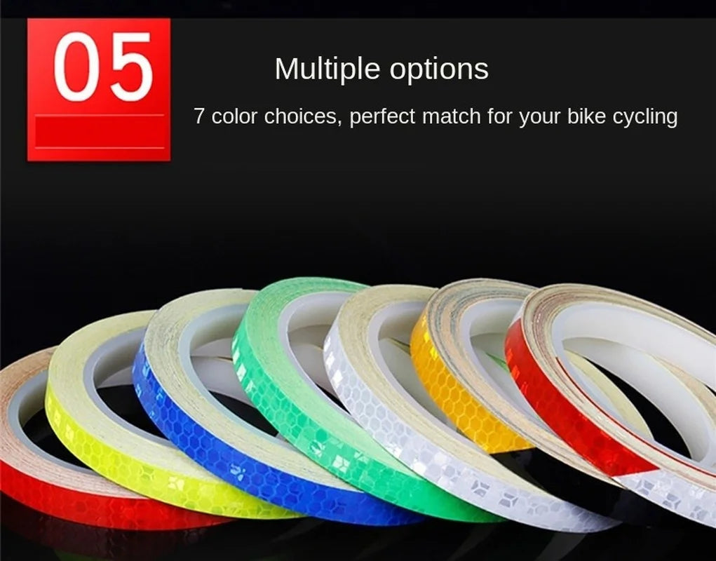 Body Modification Decorative Stickers Reflective Stickers Bicycle Motorcycle Vehicle Contour Collision Warning Stickers Qme