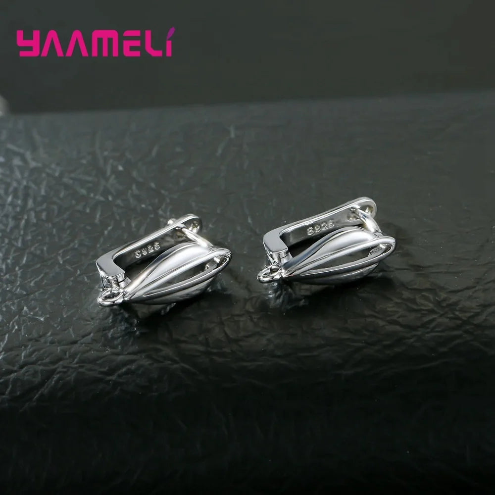 Real 100% S925 Sterling Silver Color Findings Earrings Leverback Earwire Fittings Components Accessories Handmade Supplies Qme