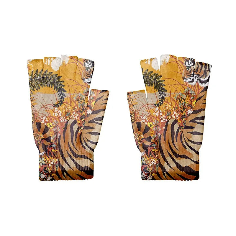 Cartoon Mashup Colorful Pattern Mittens Wrist Spring Summer Qme style4 One Size China Mainland