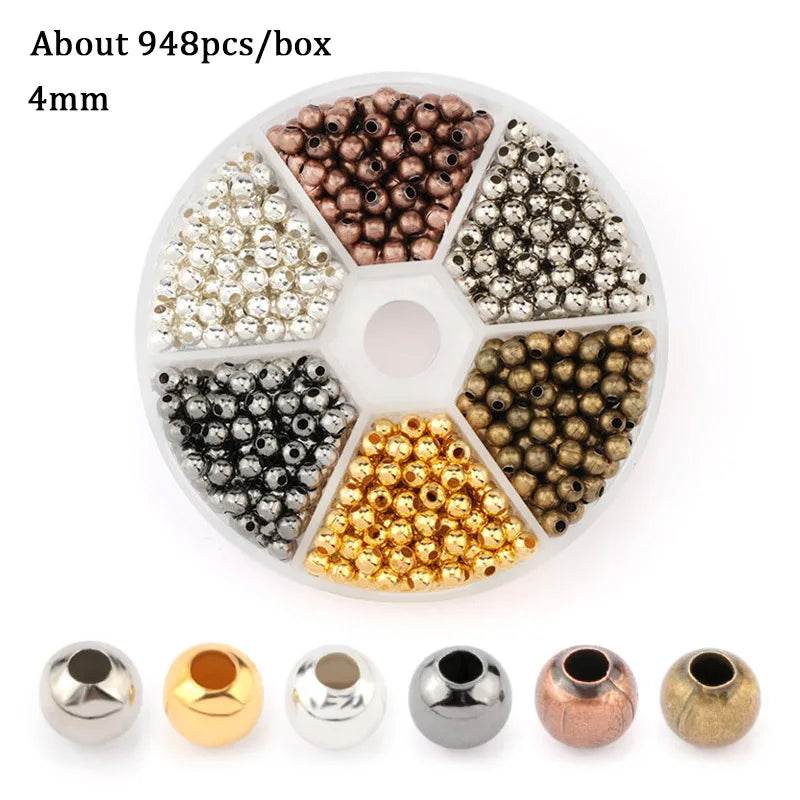 Jewelry Findings Set open jump rings Loose spacer beads Earring hooks Rubber Earring Backs for Jewelry Making DIY handicraft Qme 19