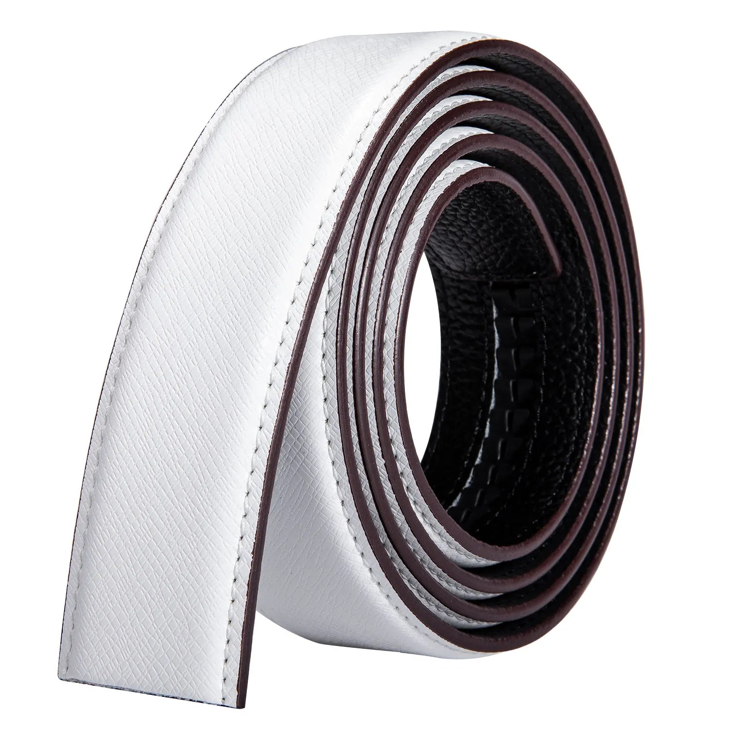 Men's Belt Without Buckle Cowskin Leather No Automatic Replacement Qme DM-J 110cm