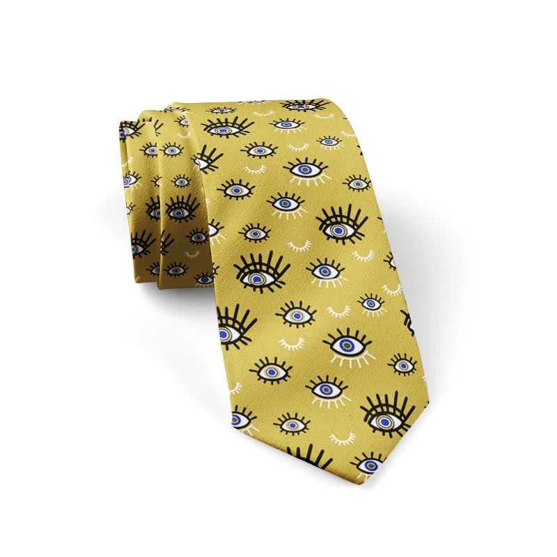 3D Print Ties Men Wome Printted Classic Tie Stripe Design Skinny Neck Qme style3 China Mainland