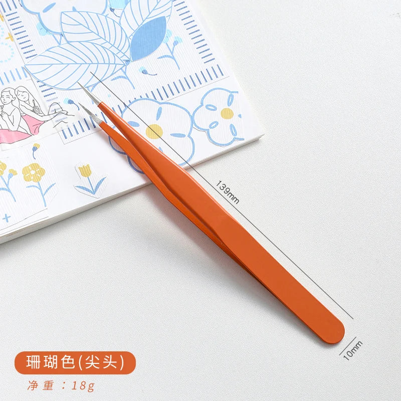 14 Designs Kawaii Cute Macarons Creative Stationery Tweezers DIY Washi Tape Stickers Gadget Multi-tool Tweezers Hand Account Qme 3 China Mainland