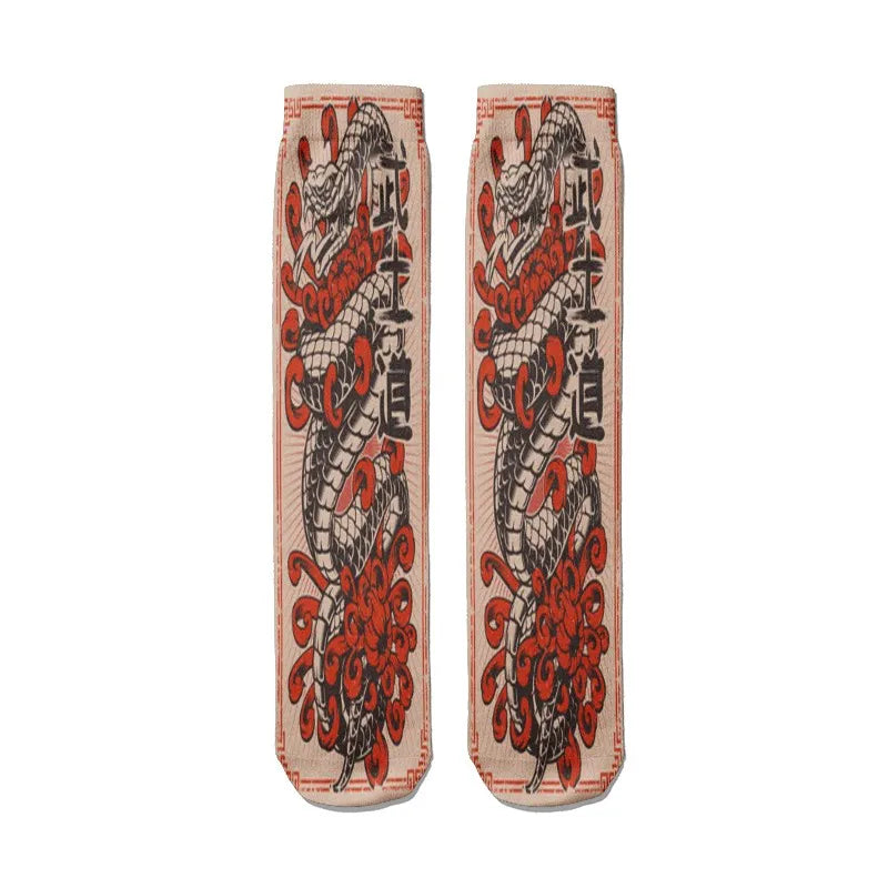 Sexy Socks Skull Pattern Creative Fashion Personalized Novelty Men Qme style2 One Size China Mainland