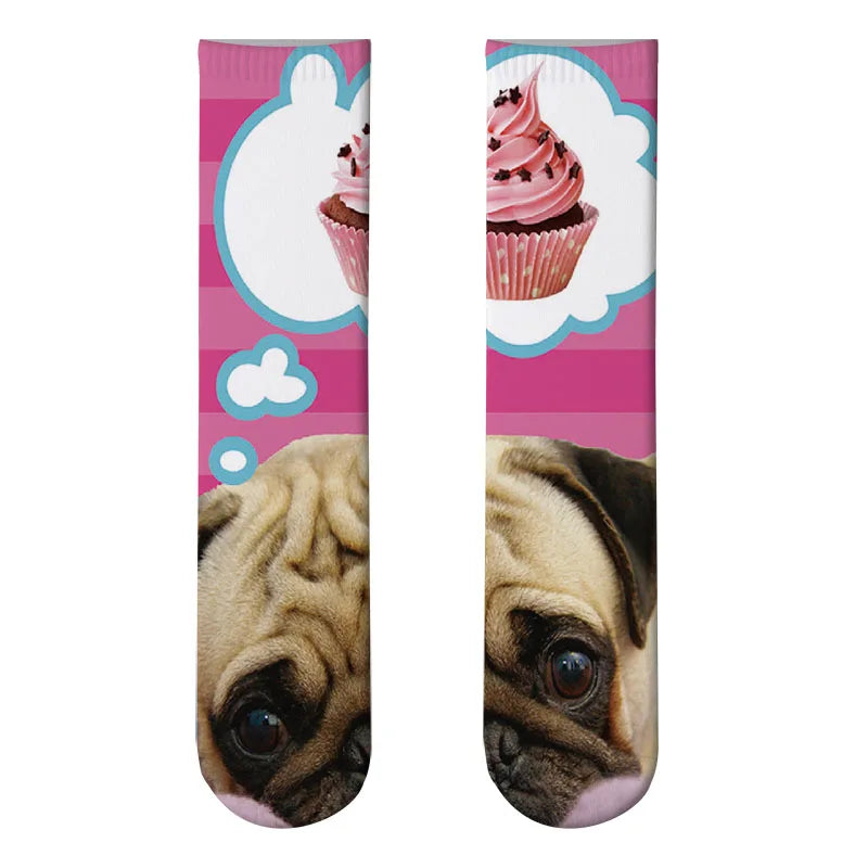 Candy Ice Cream 3d Patterned Socks Funny Soft Autumn Winter Sports Qme style9 One Size China Mainland