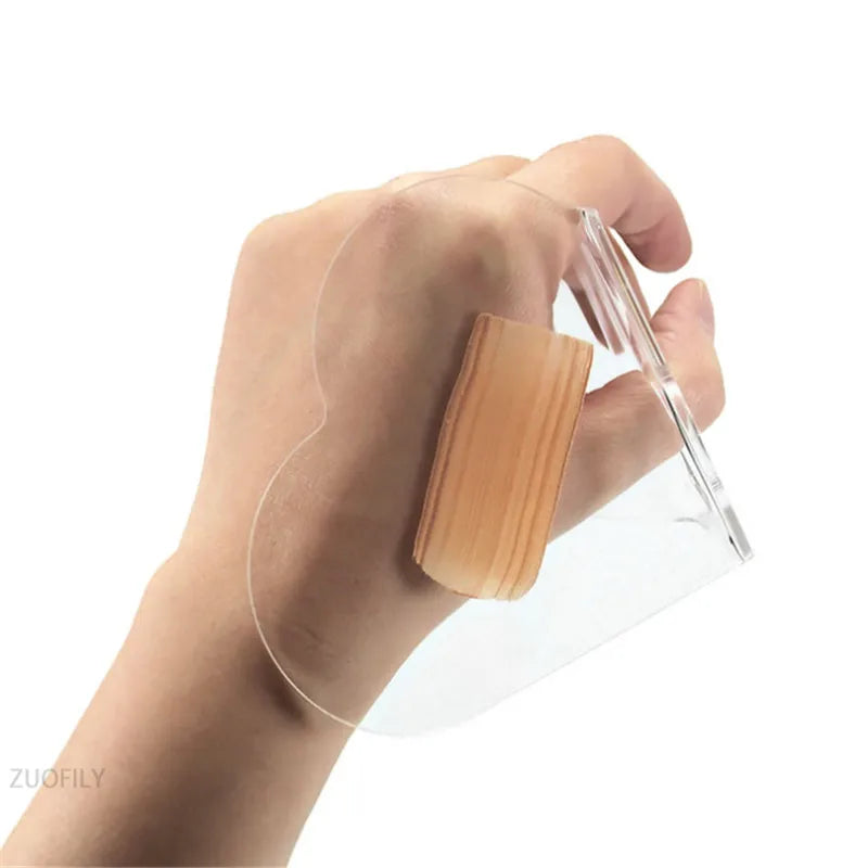 1PC Acrylic Clear Makeup Palette Tool Foundation Eyeshadow Palette Nail Art Painting DIY Mixing Watercolor Makeup Palette Tool Qme