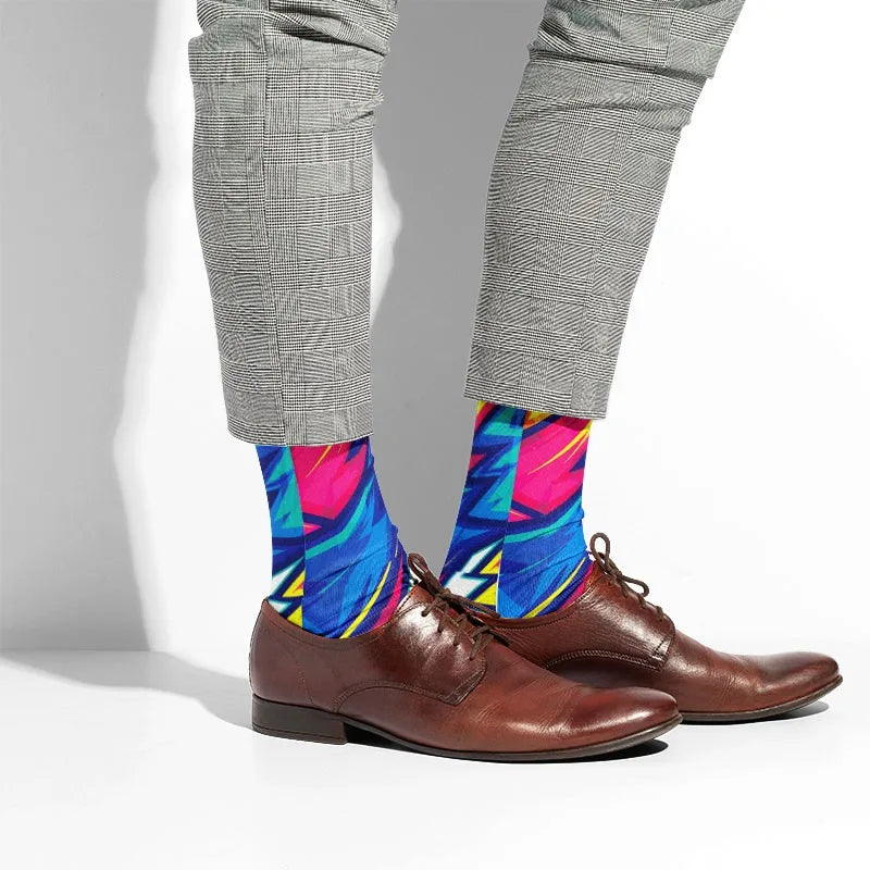 3D Graffiti Women Socks Street Cotton Art Creative Fashion Classic Qme