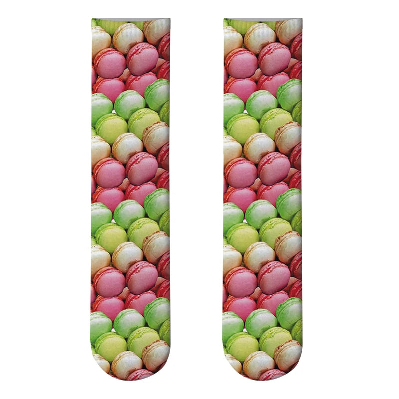 Candy Ice Cream 3d Patterned Socks Funny Soft Autumn Winter Sports Qme style18 One Size China Mainland