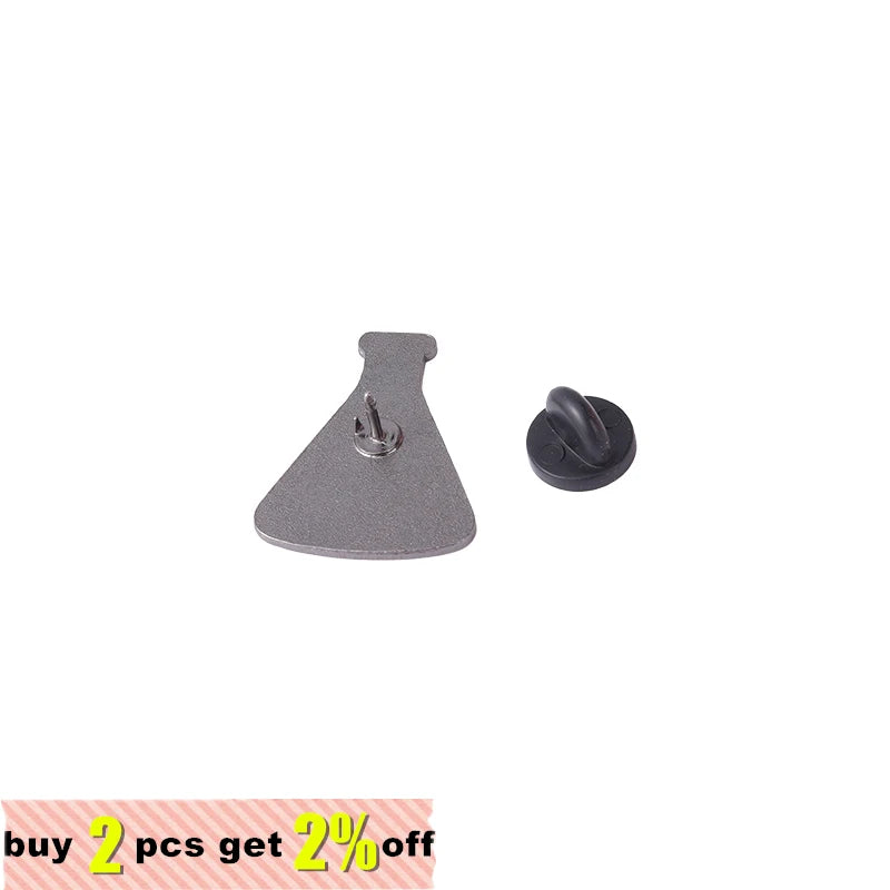 Custom Microscope Enamel Pin Flask DNA Coffee Cup Brooch Badge for Backpack Hat Bags Accessories Scientist Science Teacher Gift Qme