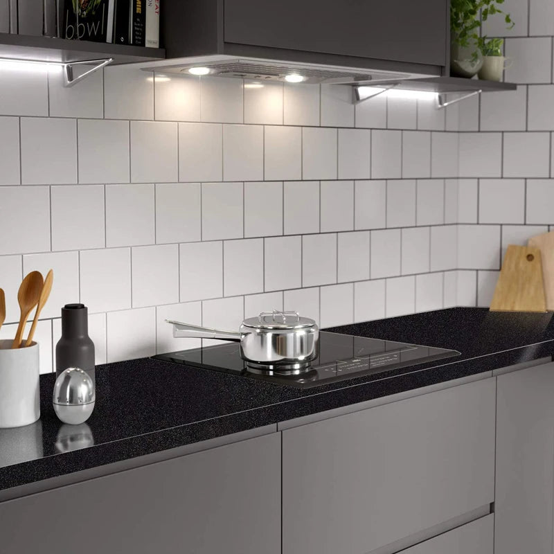 1 5 10m Self-adhesive Film Black Thickened Sticker Furniture Kitchen Qme