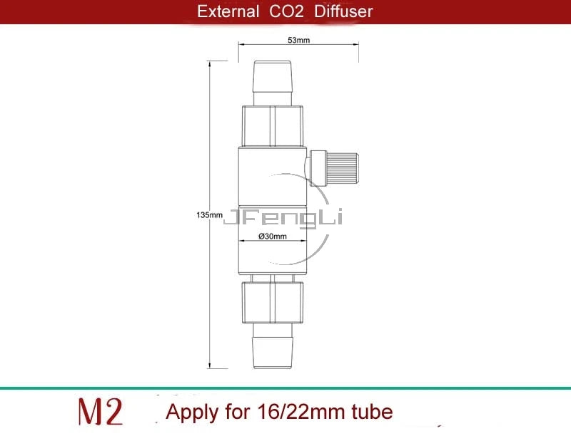 Qanvee CO2 Diffuser Atomizer System Plant Aquarium Fish Tank Reactor Shrimp Turtle Kit Accessories Akvarium Sprayer Cylinder Qme M2