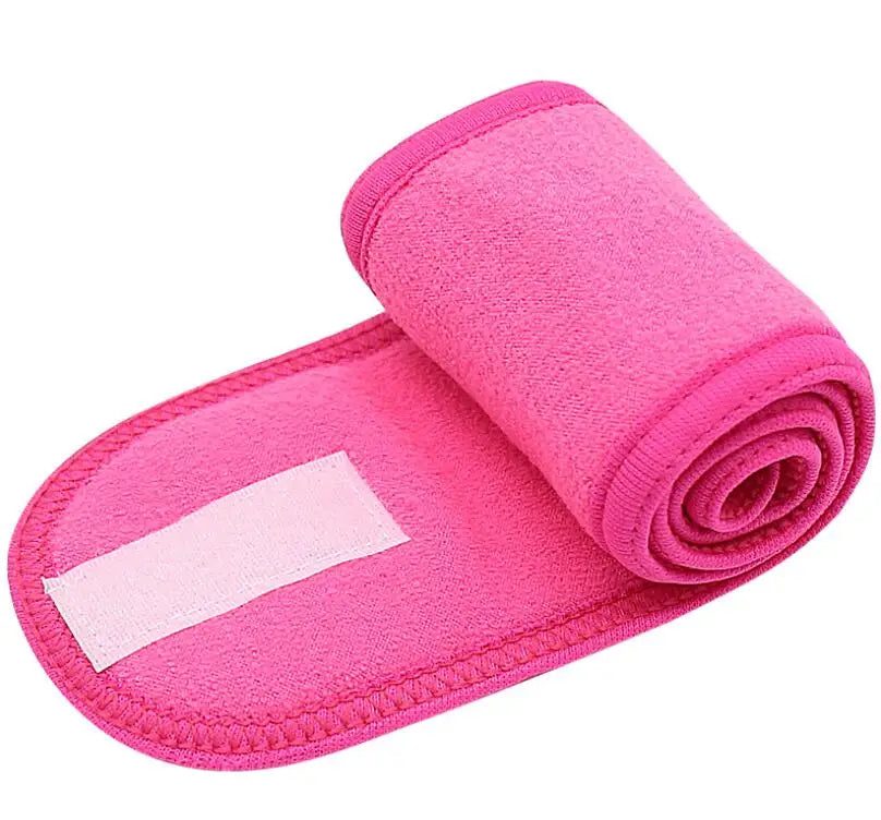 Head Bands Adjustable Wide Hairband Yoga Spa Bath Shower Makeup Wash Qme Rose Red 60cm-8.5cm