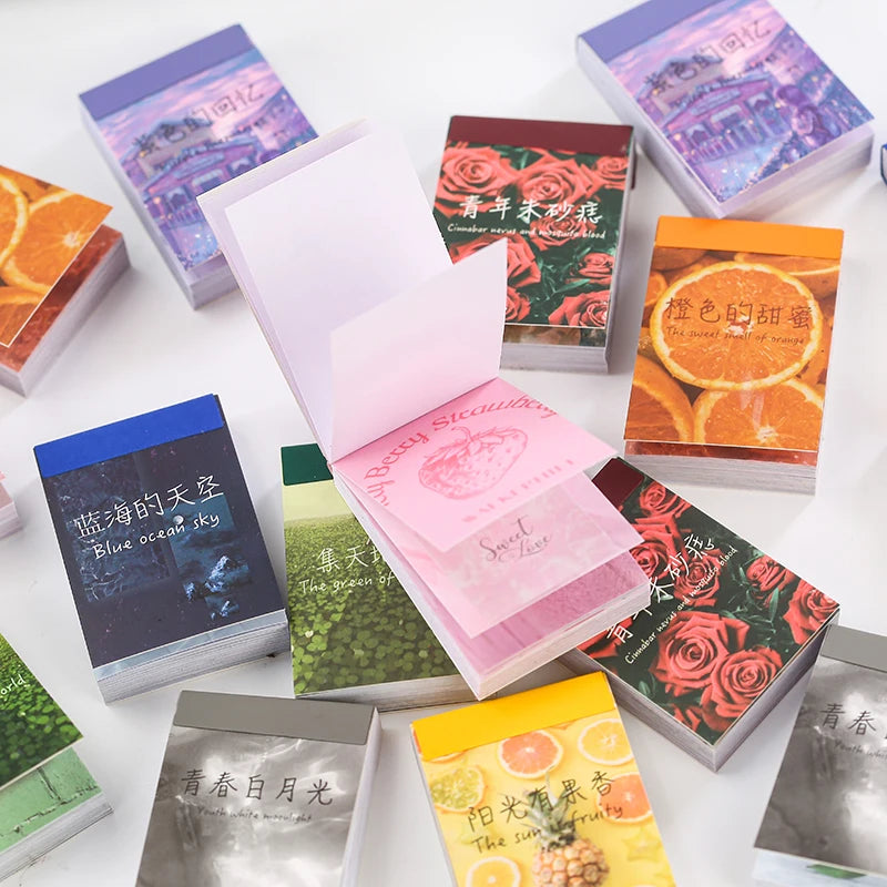 50 pcs Scrapbooking Stationery Stickers aesthetic INS Natural landscape Planner Diary Album collage material Sticker book Qme