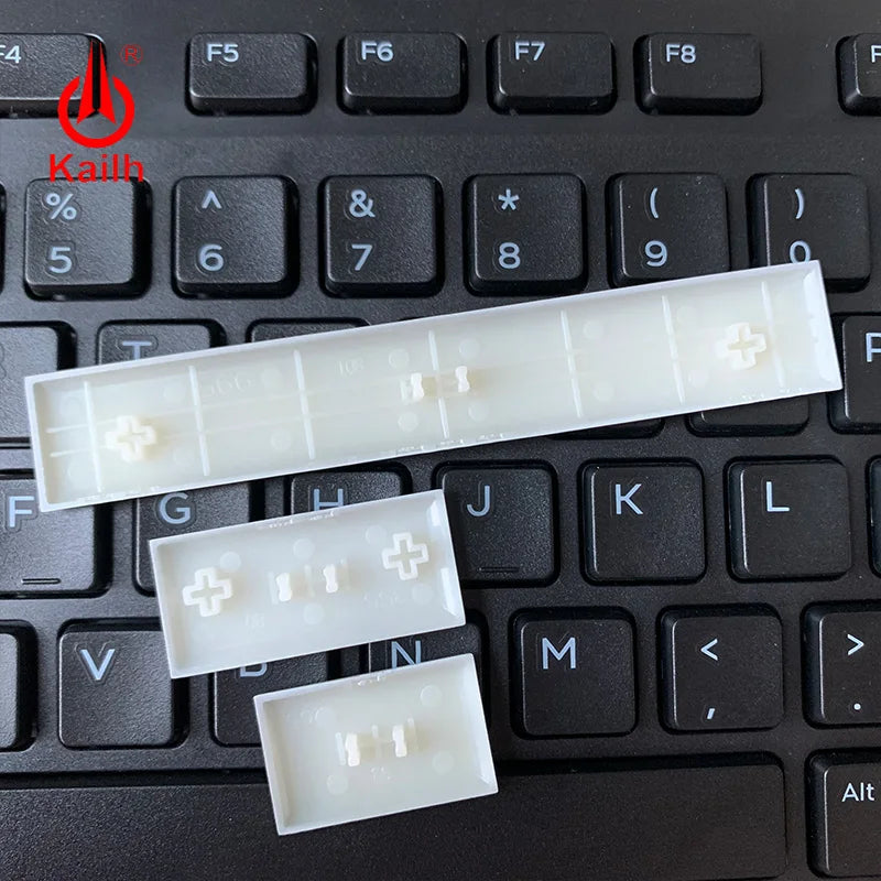 Kailh Low Profile Keycaps white black color mechanical keyboard keycaps1.5u/2.0u/spacebar Qme