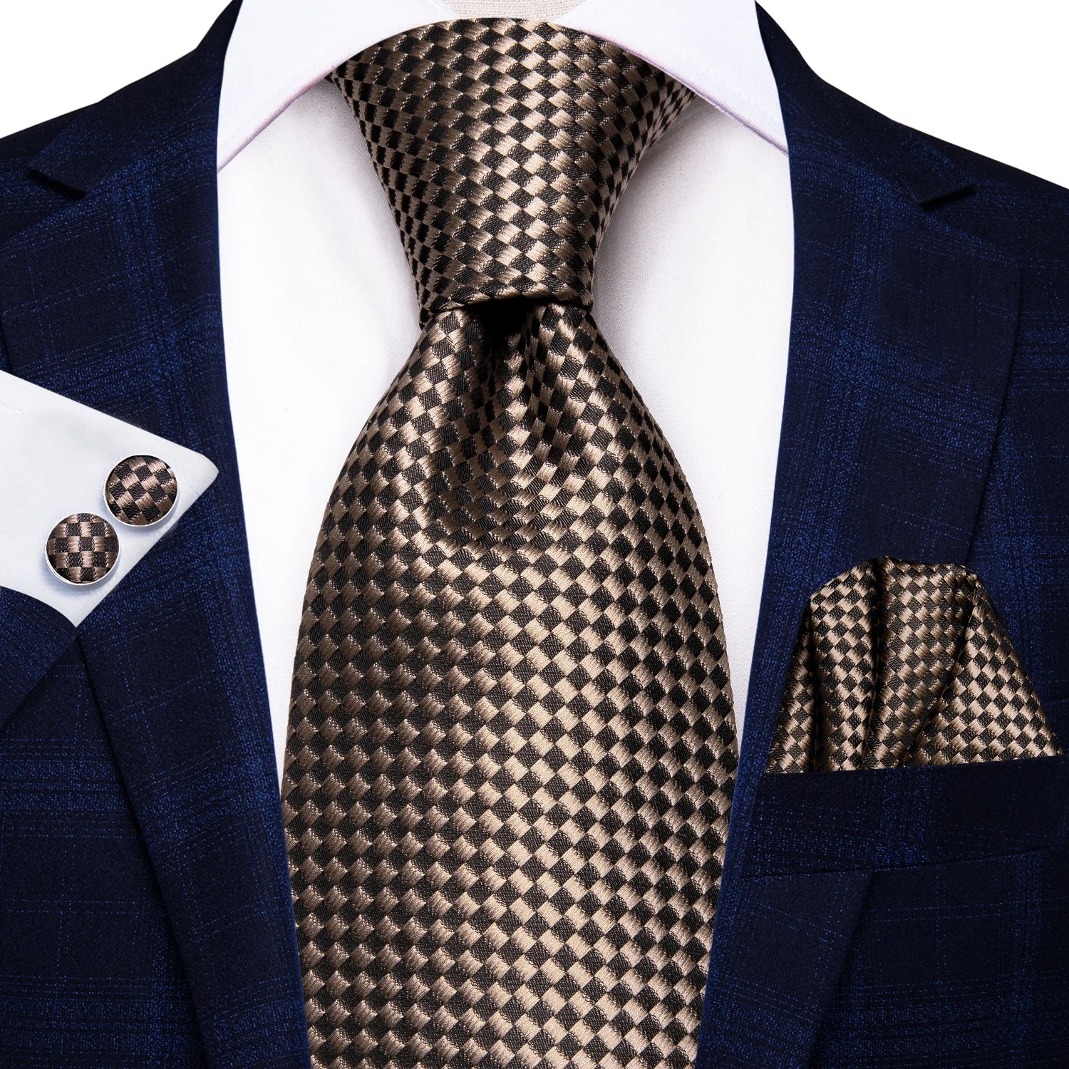 Business Black Solid Paisley Men's Tie Neck Strip Ties Men Formal