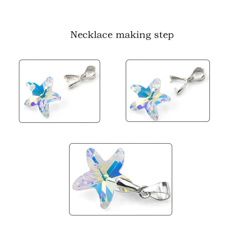 14mm 28pcs/pack Crystal AB Pendant Glass Beads Crystal Gems Charms For Jewelry Making Necklaces Earrings DIY Best Quality Qme