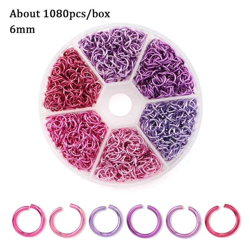Jewelry Findings Set open jump rings Loose spacer beads Earring hooks Rubber Earring Backs for Jewelry Making DIY handicraft Qme 18