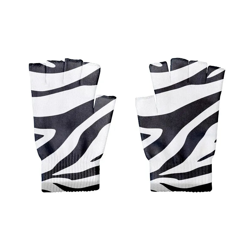 Women Winter Touch Screen Mittens Cute Black White Zebra Leopard Qme style6 One Size China Mainland