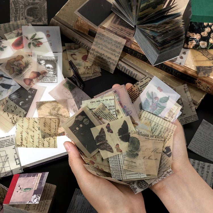 366 pcs of Van Gogh color multi-style kraft paper card Decorative diary Album DIY scrapbook butter material paper retro LOMO Qme
