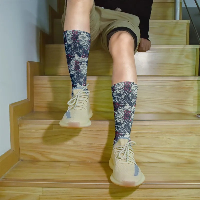 Sexy Socks Skull Pattern Creative Fashion Personalized Novelty Men Qme