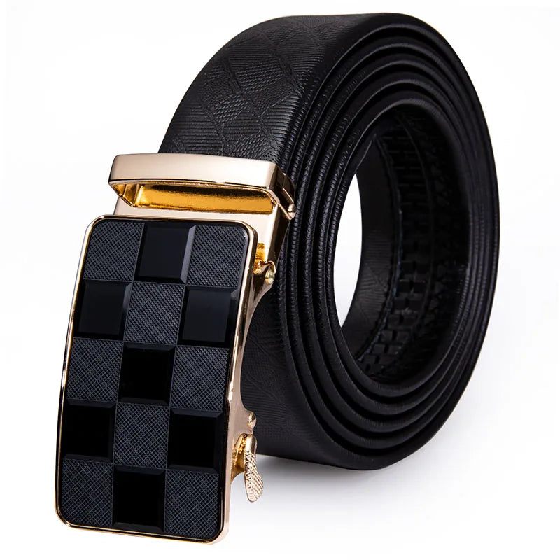 Luxury Leather Men's Belt Men 2020 Fashion Designer Buckle Automatic Qme