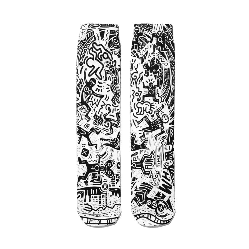 Mens Sock Fashion Man Colorful Personality Anime Socks Men Casual Qme style7 One Size