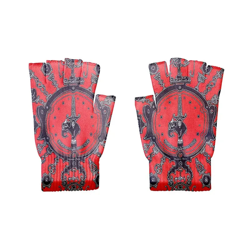 Cartoon Mashup Colorful Pattern Mittens Wrist Spring Summer Qme style1 One Size China Mainland