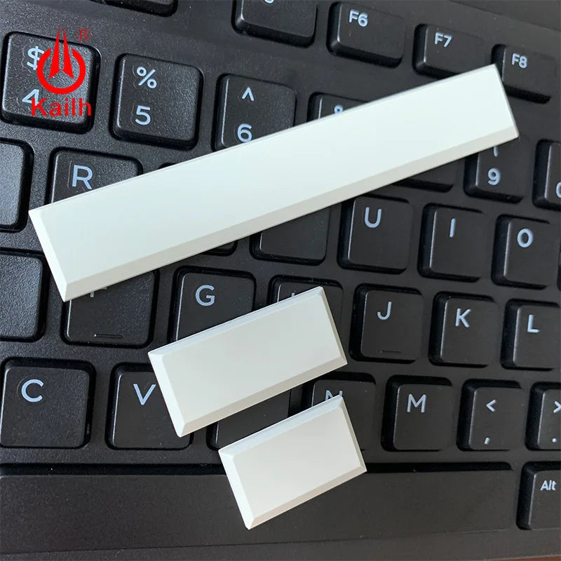 Kailh Low Profile Keycaps white black color mechanical keyboard keycaps1.5u/2.0u/spacebar Qme