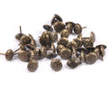 50Pcs Brass Upholstery Nails Tack Antique Furniture Sofa Door Box Case Decor Tack Stud Pushpin Head Doornail Woodwork Tool c2893 Qme bronze