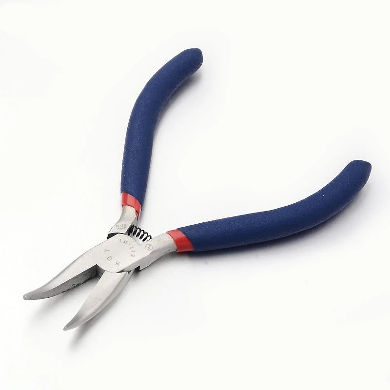 Pandahall Jewelry Pliers Sets Carbon-Hardened Steel Side Cutting Round/Bent/Long Chain Nose Pliers DIY Making Jewelry Tools Qme 125x70x10mm