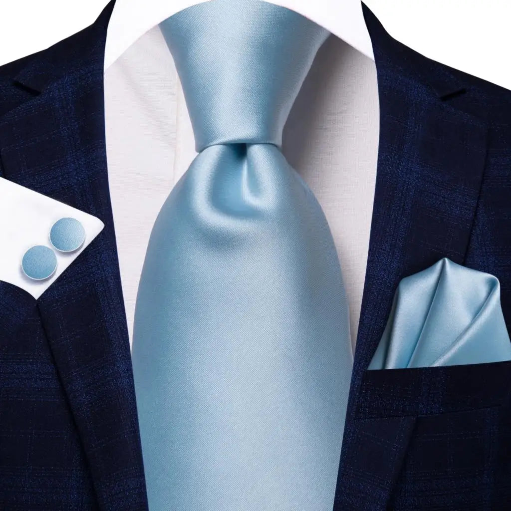 Navy Blue Striped Wedding Tie Men Fashion Design Green Red Necktie
