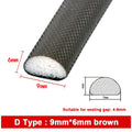 6M PU Acoustic Foam Window Seal Strip Self-Adhesive Noise Reduction Impact Resistance Door Gap Strip Dustproof Weatherstripping Qme D brown 9-6 4m