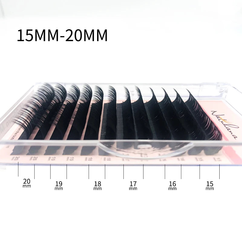 NATUHANA 8- Mix Length False Eyelash Extension Individual Synthetic Qme