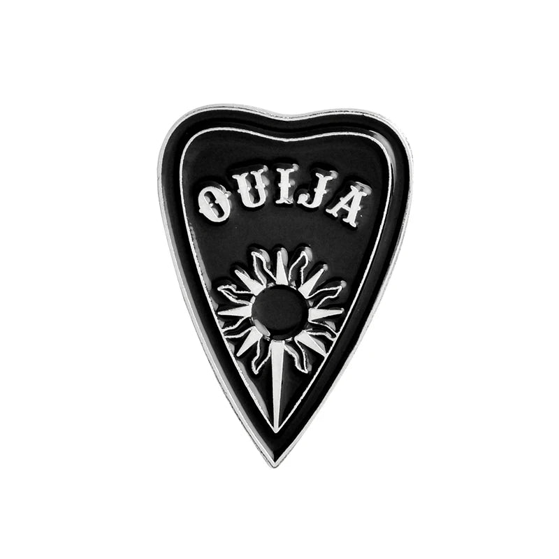 Handmade Punk Witch Ouija Moon Tarot BooK New Goth Style Lapel Enamel Pins Badge Denim Jacket Jewelry Gifts Brooch for Women Men Qme OUIJA