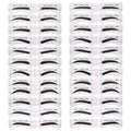 New 24Pairs/Set Lazy Quick Eyebrow Stickers Eyebrow Card Template Eyebrow Guide Tattoos Makeup Tools Full Set of Eyebrow Cards Qme 24Pairs