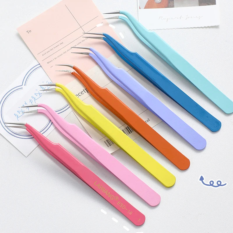 14 Designs Kawaii Cute Macarons Creative Stationery Tweezers DIY Washi Tape Stickers Gadget Multi-tool Tweezers Hand Account Qme