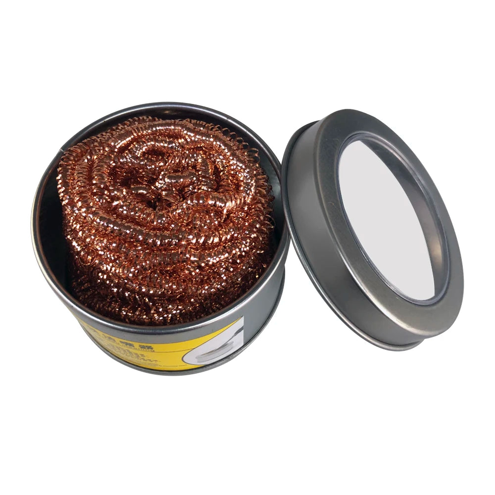 Cleaning Ball Desoldering Soldering Iron Mesh Filter Nozzle Tip Qme