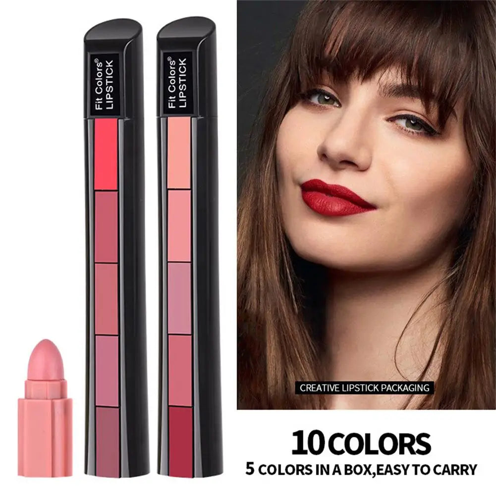 1 Lipstick Strip Matte Velvet Rendering Pen Long Lasting Waterproof Qme