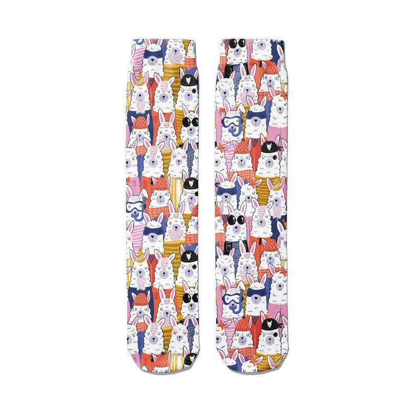 Mens Sock Fashion Man Colorful Personality Anime Socks Men Casual Qme style3 One Size