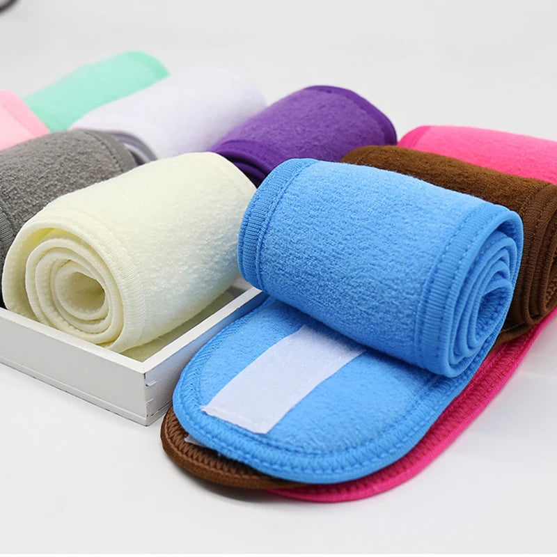 Head Bands Adjustable Wide Hairband Yoga Spa Bath Shower Makeup Wash Qme