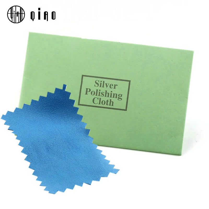 Free shipping 10pcs/pack 10X7CM high quality cotton Silver Polish Cloth Silver Gold Clearing Jewelry Accessories Qme Default Title