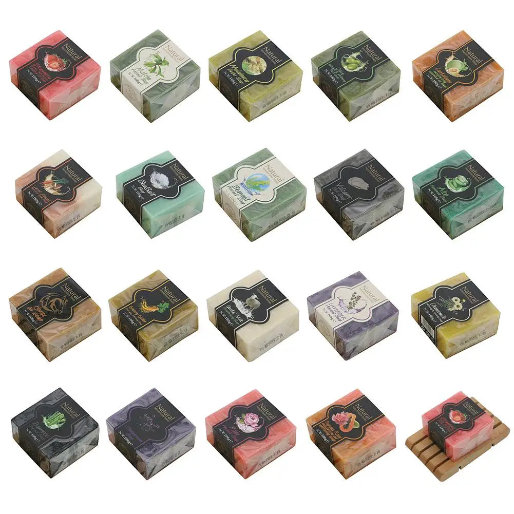 Natural Plant Extract Handmade Soap Bamboo Charcoal Oil Control Qme