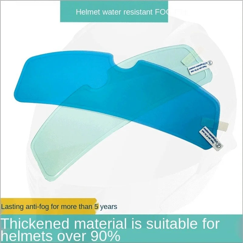 Universal Anti-fog Patch Visor Lens for Motorcycle Full Open Face Helmet Lens Anti-fog Film Moto Lens Antifog Film Qme